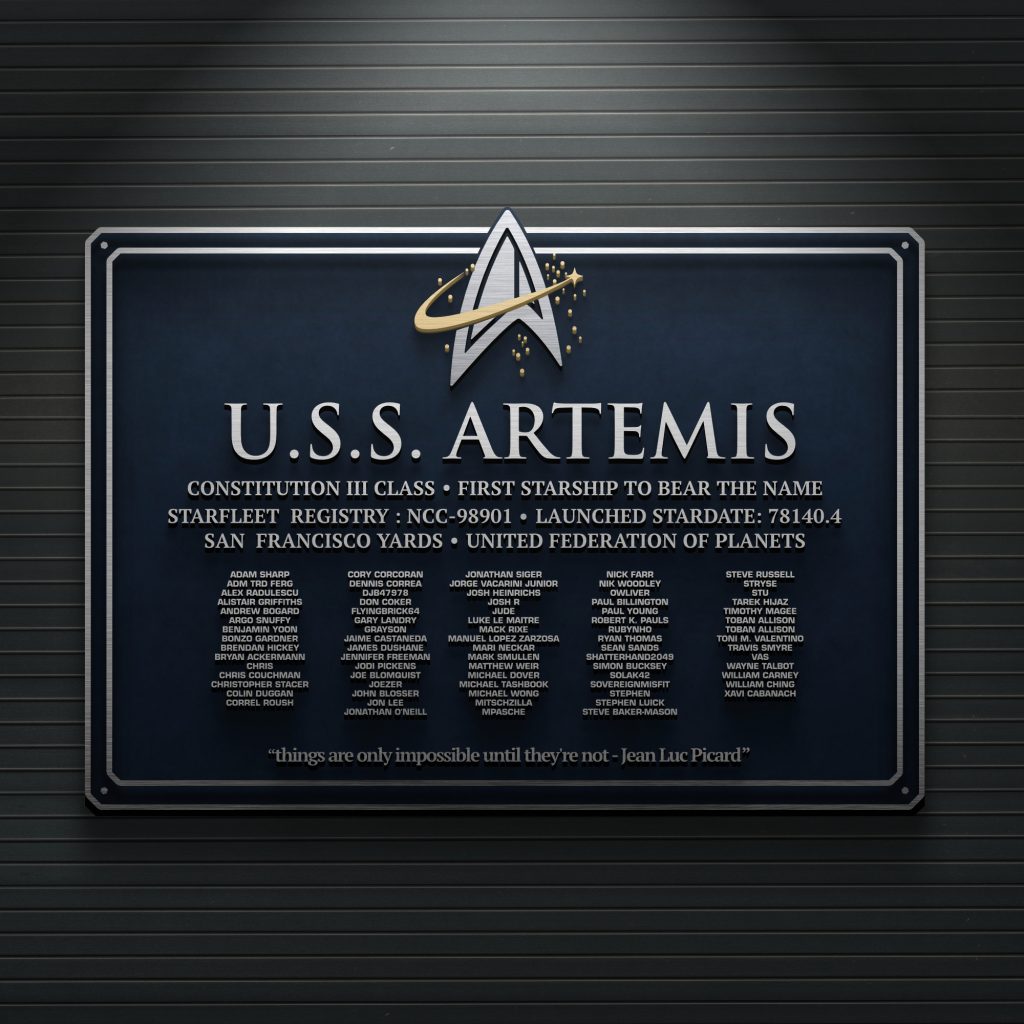 Custom Ship Dedication Plaque