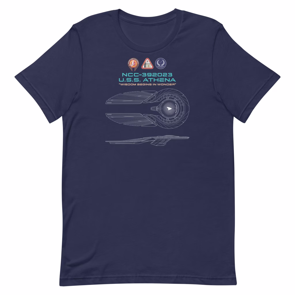 U.S.S. Athena Schematic Supersoft T-Shirt